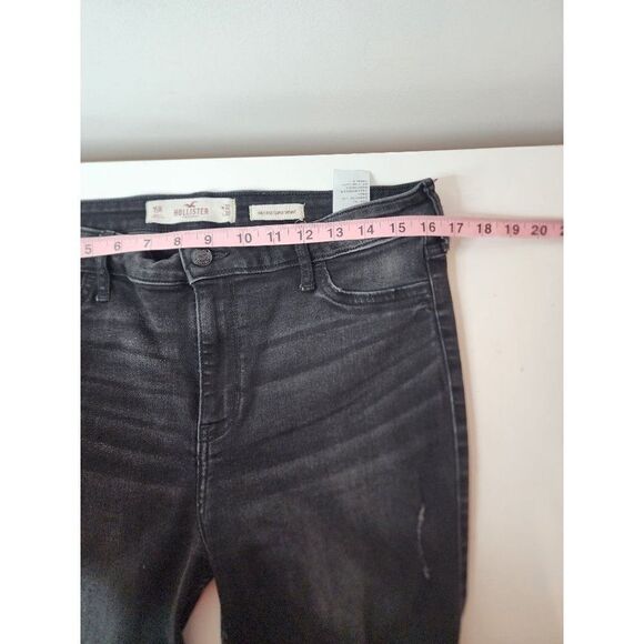 Hollister Black High Rise Skinny Distressed Jeans Size 15R - Picture 9 of 10